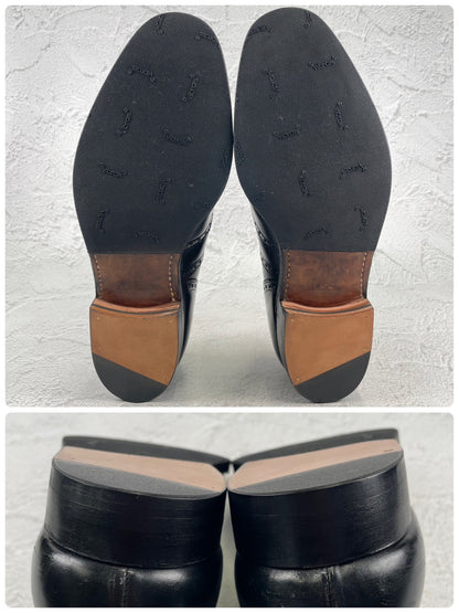 【リフト交換済み】Church's チャーチ CHETWYND チェットウインド ウイング 内羽根 旧チャーチ 3都市 黒 ブラック UK9 / 27.5cm【W3486】