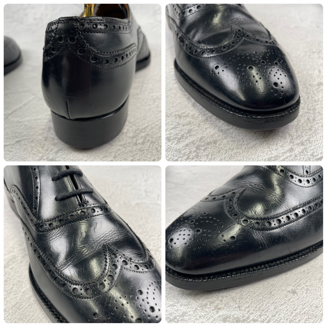 【リフト交換済み】Church's チャーチ CHETWYND チェットウインド ウイング 内羽根 旧チャーチ 3都市 黒 ブラック UK9 / 27.5cm【W3486】