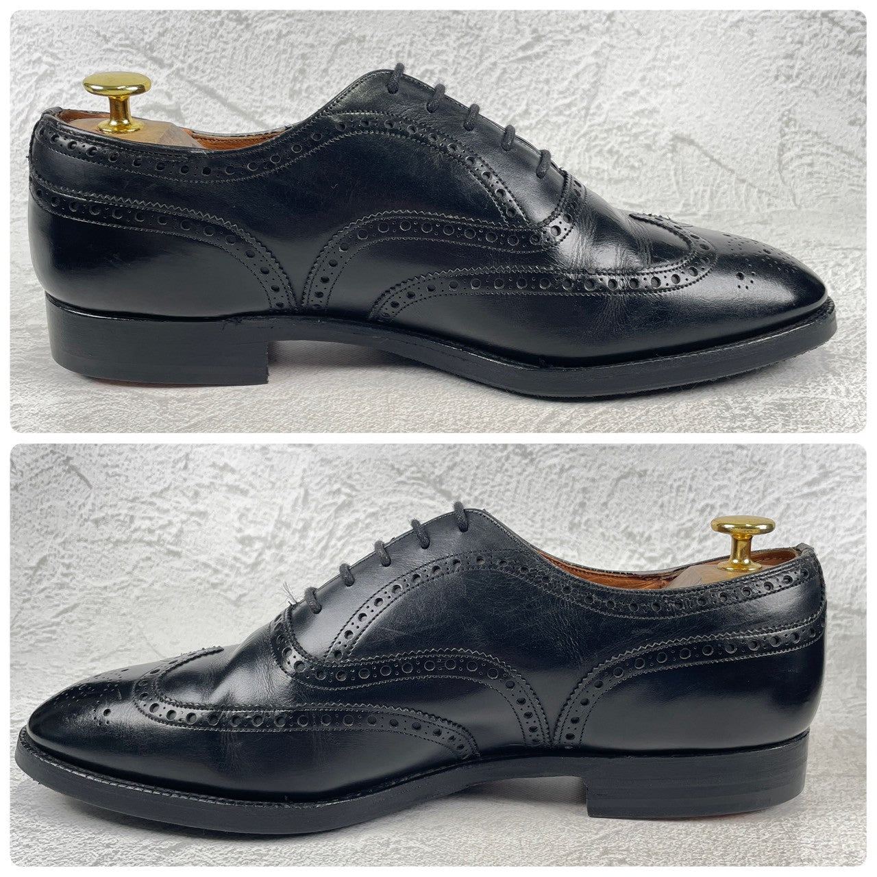 【リフト交換済み】Church's チャーチ CHETWYND チェットウインド ウイング 内羽根 旧チャーチ 3都市 黒 ブラック UK9 / 27.5cm【W3486】