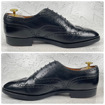 【リフト交換済み】Church's チャーチ CHETWYND チェットウインド ウイング 内羽根 旧チャーチ 3都市 黒 ブラック UK9 / 27.5cm【W3486】