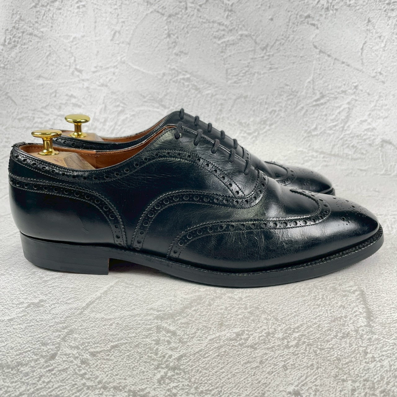 【リフト交換済み】Church's チャーチ CHETWYND チェットウインド ウイング 内羽根 旧チャーチ 3都市 黒 ブラック UK9 / 27.5cm【W3486】