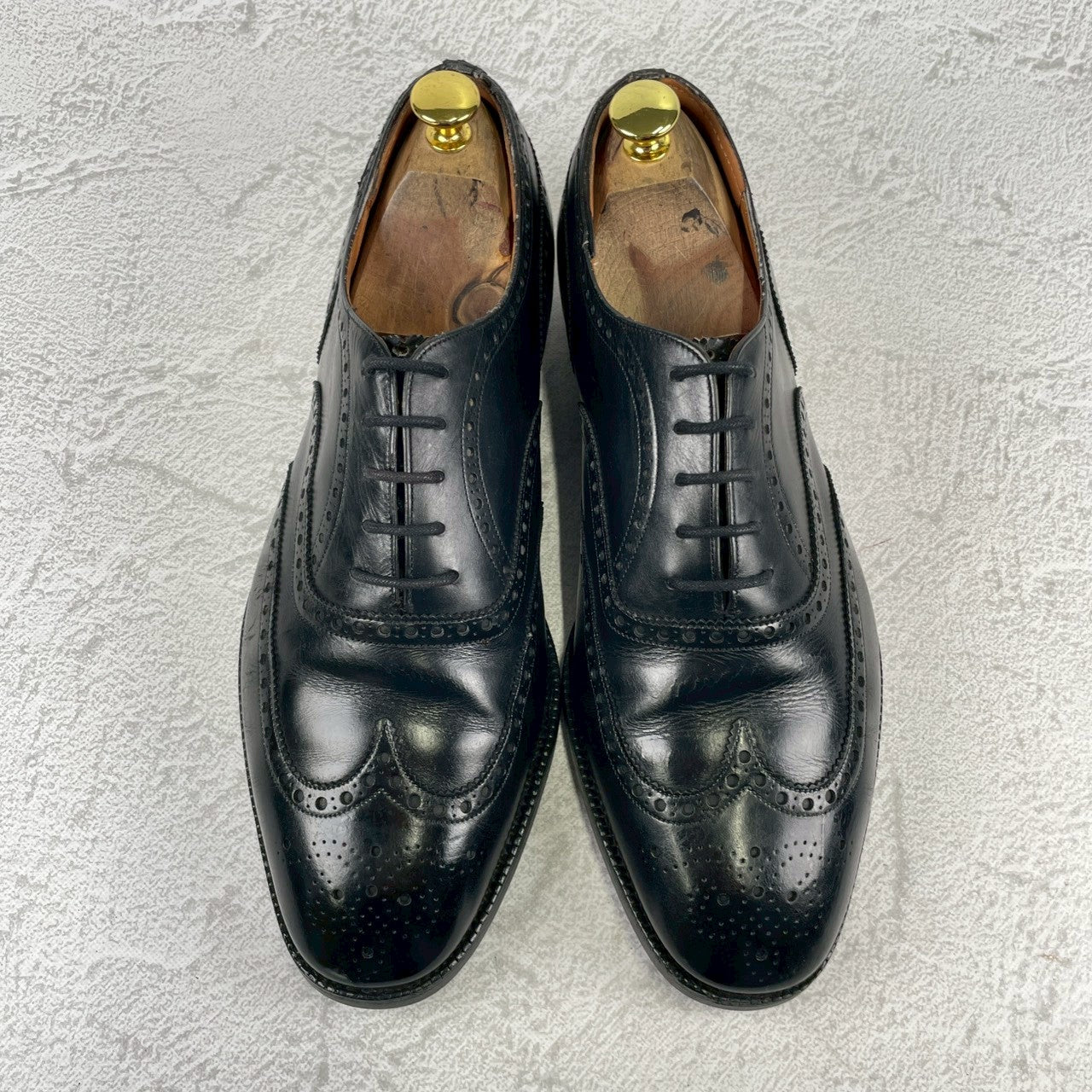 【リフト交換済み】Church's チャーチ CHETWYND チェットウインド ウイング 内羽根 旧チャーチ 3都市 黒 ブラック UK9 / 27.5cm【W3486】