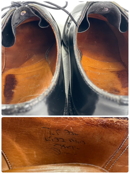 【4都市】Church's チャーチ SHANNON シャノン 224ラスト プレーン 外羽根 茶芯 旧チャーチ 黒 ブラック UK7 / 25.5cm相当【W3485】