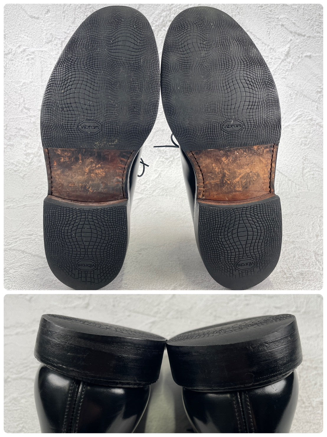 【4都市】Church's チャーチ SHANNON シャノン 224ラスト プレーン 外羽根 茶芯 旧チャーチ 黒 ブラック UK7 / 25.5cm相当【W3485】