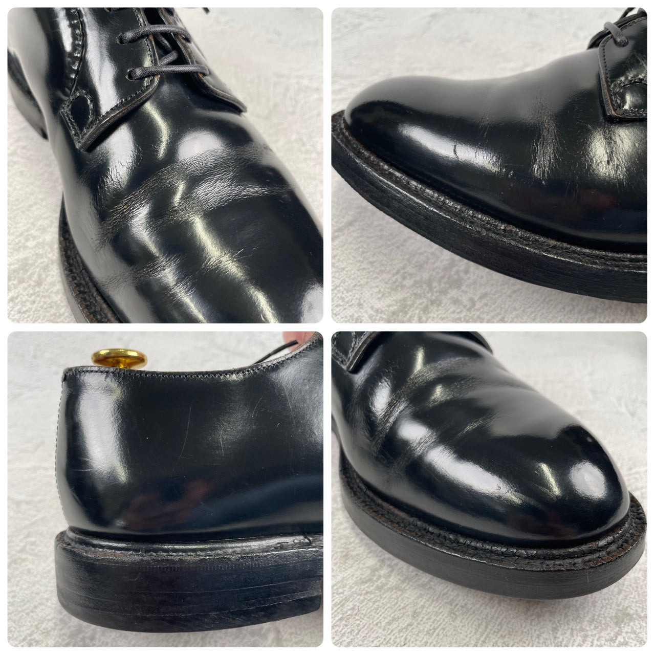 【4都市】Church's チャーチ SHANNON シャノン 224ラスト プレーン 外羽根 茶芯 旧チャーチ 黒 ブラック UK7 / 25.5cm相当【W3485】