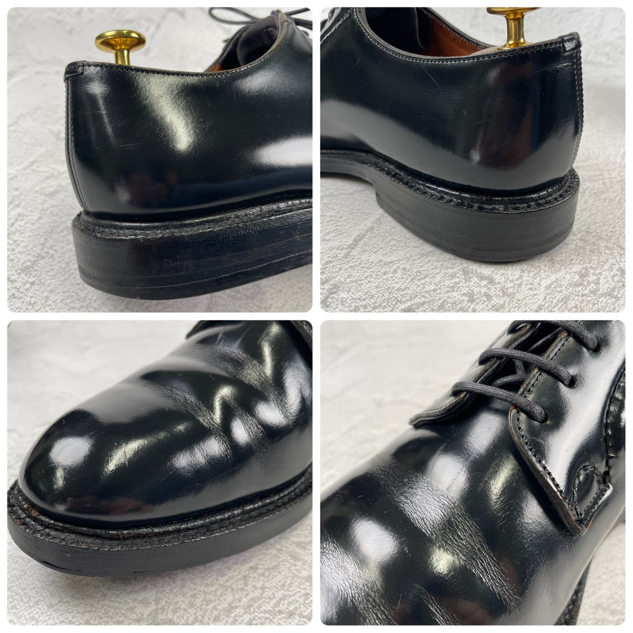 【4都市】Church's チャーチ SHANNON シャノン 224ラスト プレーン 外羽根 茶芯 旧チャーチ 黒 ブラック UK7 / 25.5cm相当【W3485】