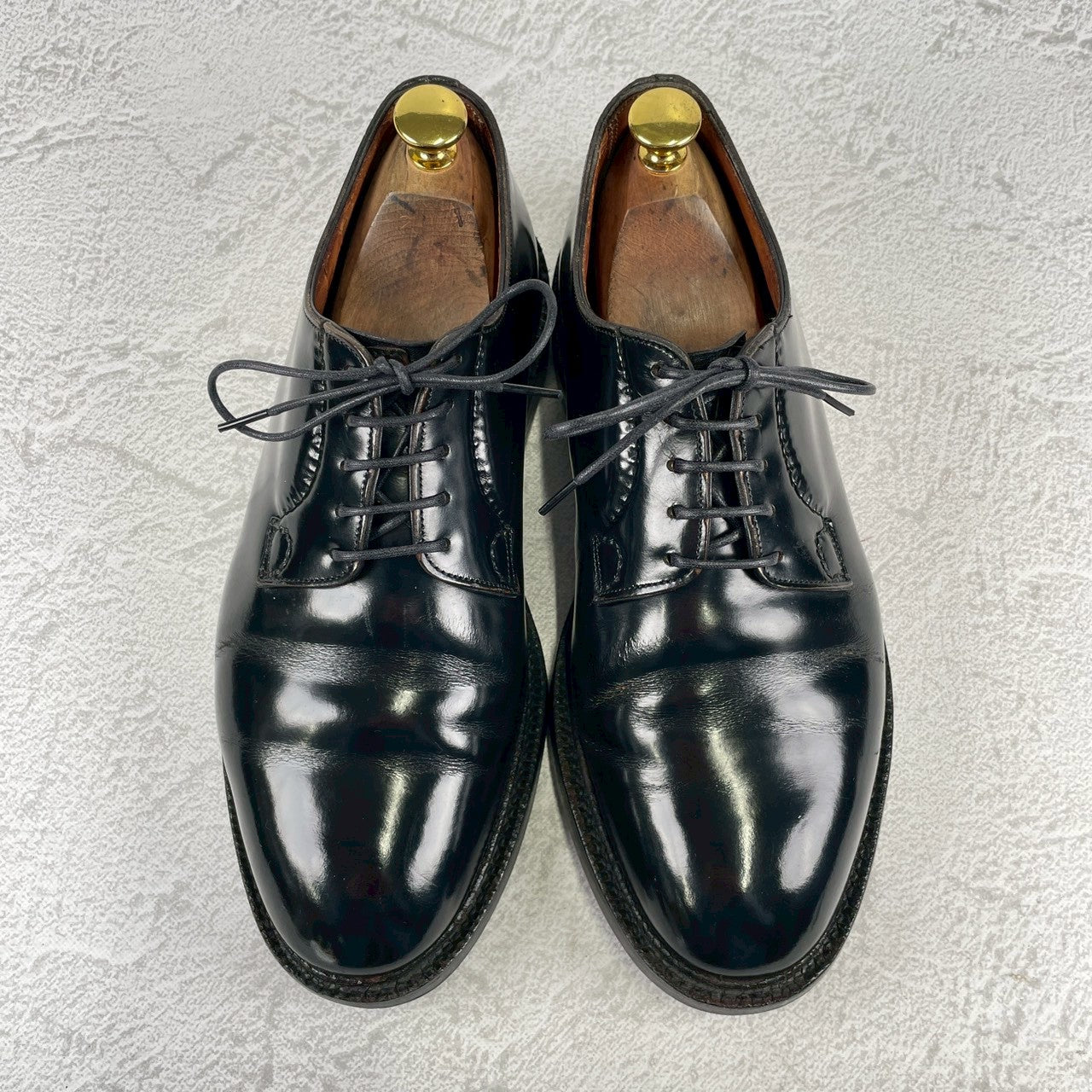 【4都市】Church's チャーチ SHANNON シャノン 224ラスト プレーン 外羽根 茶芯 旧チャーチ 黒 ブラック UK7 / 25.5cm相当【W3485】