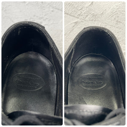 【良品】CROCKETT&JONES クロケット&ジョーンズ AUDLEY オードリー ストレート 内羽根 ハンドグレードライン 黒 ブラック UK7 / 25.5cm【W3484】