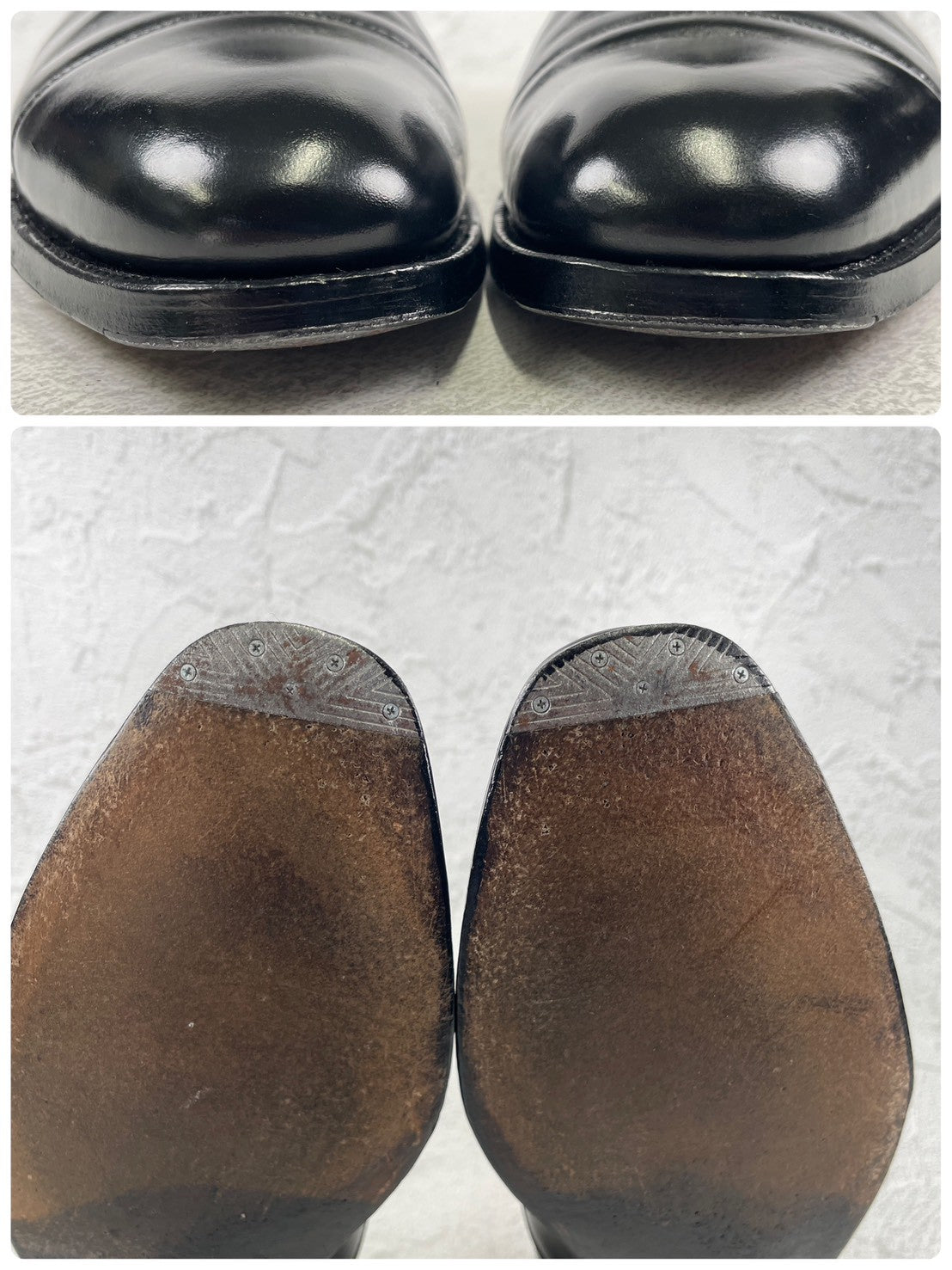 【良品】CROCKETT&JONES クロケット&ジョーンズ AUDLEY オードリー ストレート 内羽根 ハンドグレードライン 黒 ブラック UK7 / 25.5cm【W3484】