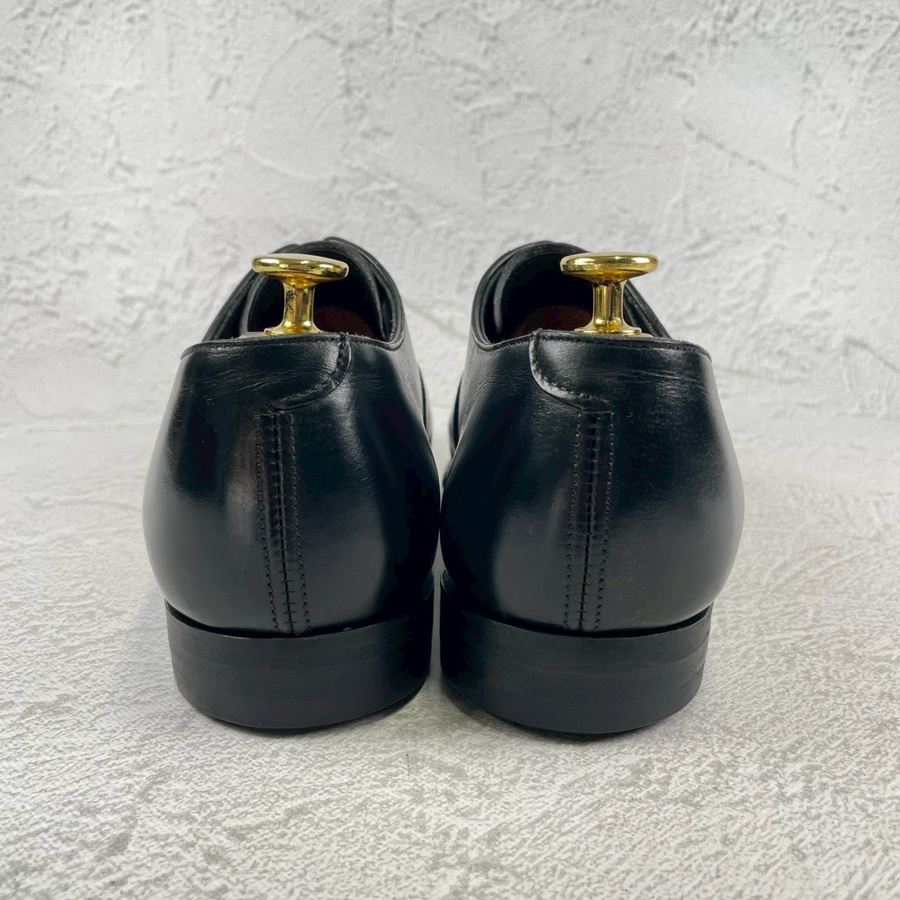 【良品】CROCKETT&JONES クロケット&ジョーンズ AUDLEY オードリー ストレート 内羽根 ハンドグレードライン 黒 ブラック UK7 / 25.5cm【W3484】