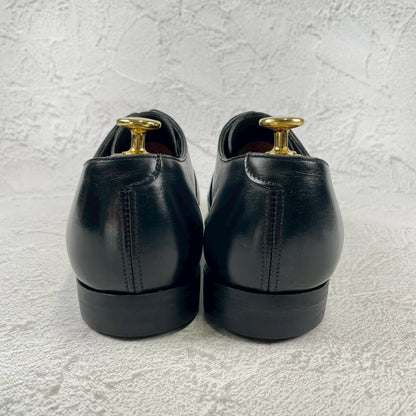 【良品】CROCKETT&JONES クロケット&ジョーンズ AUDLEY オードリー ストレート 内羽根 ハンドグレードライン 黒 ブラック UK7 / 25.5cm【W3484】