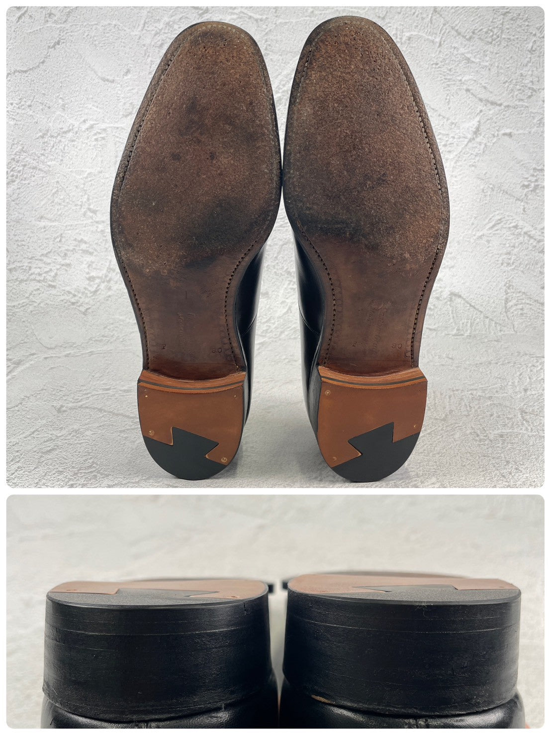 【リフト交換済み】Church's チャーチ CONSUL コンサル 73ラスト ストレート 内羽根 黒 ブラック UK9.0F / 27.5cm【W3483】