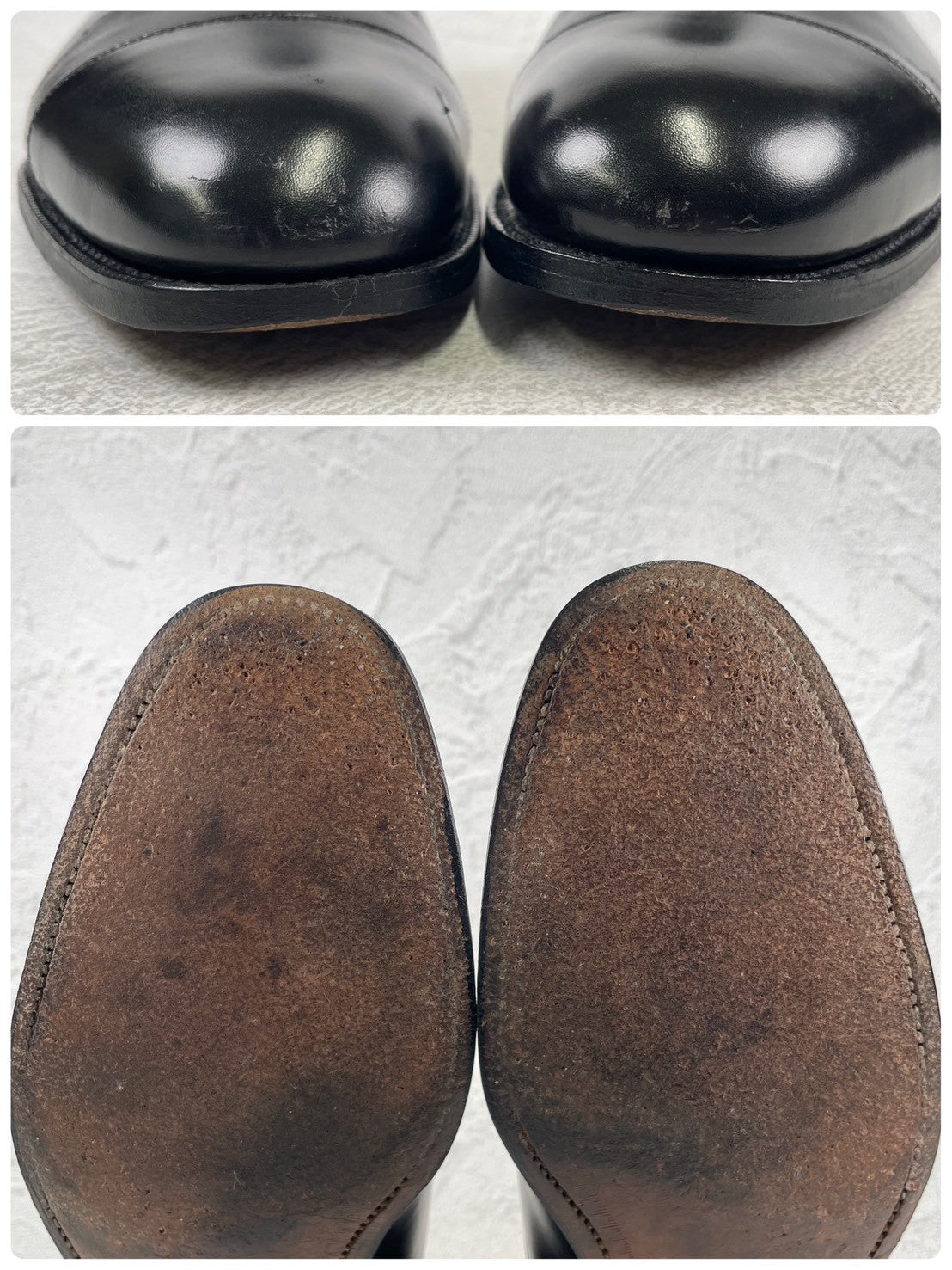 【リフト交換済み】Church's チャーチ CONSUL コンサル 73ラスト ストレート 内羽根 黒 ブラック UK9.0F / 27.5cm【W3483】