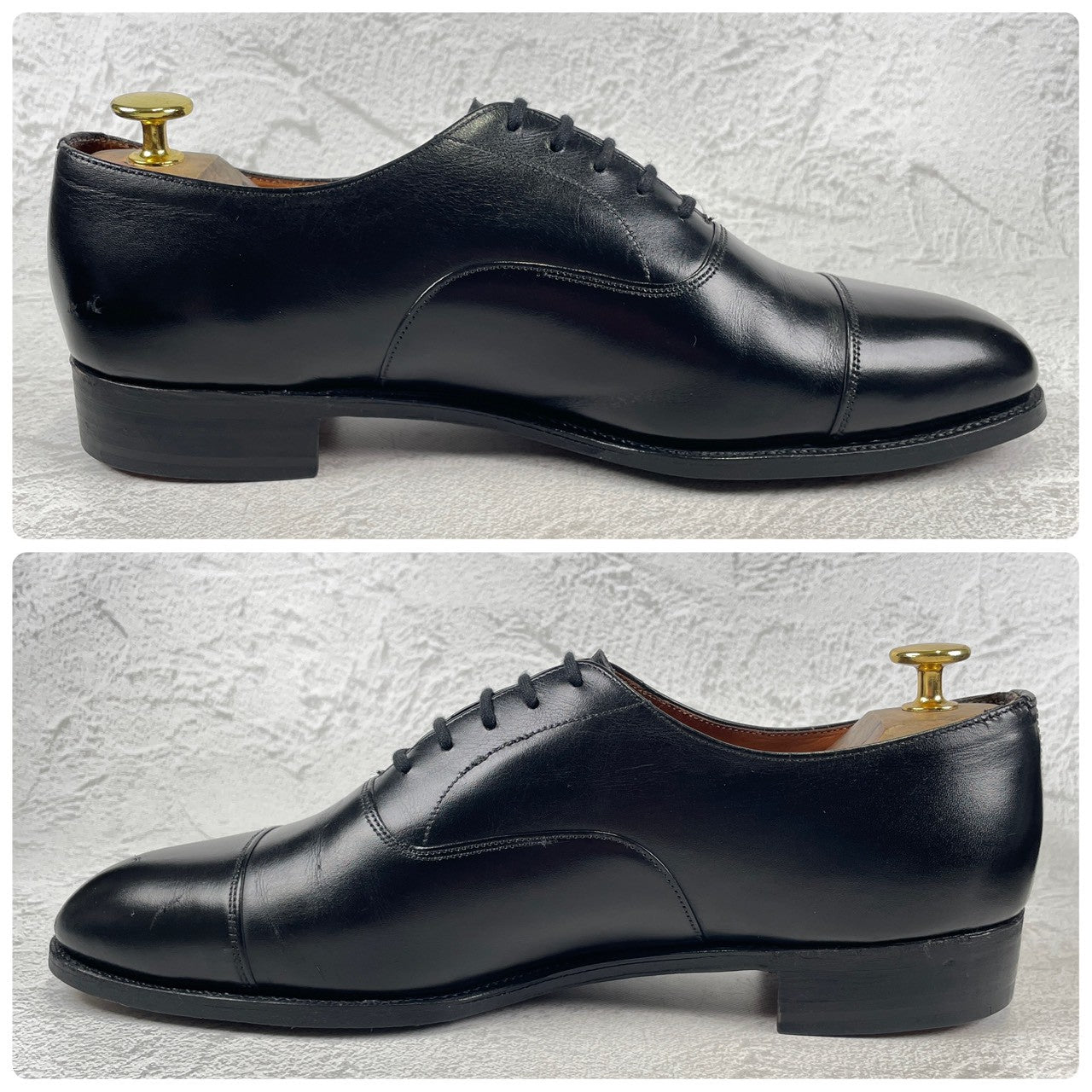 【リフト交換済み】Church's チャーチ CONSUL コンサル 73ラスト ストレート 内羽根 黒 ブラック UK9.0F / 27.5cm【W3483】