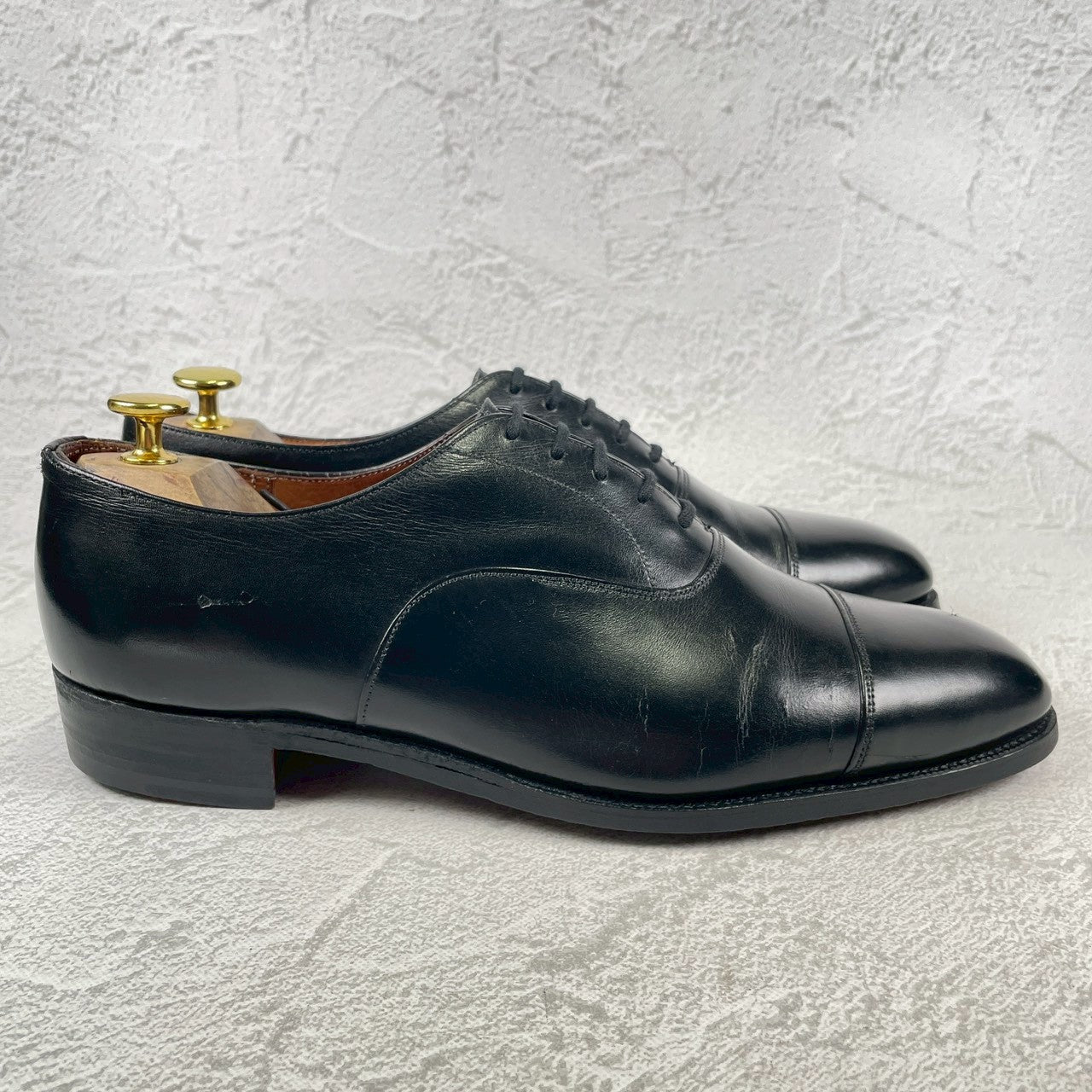 【リフト交換済み】Church's チャーチ CONSUL コンサル 73ラスト ストレート 内羽根 黒 ブラック UK9.0F / 27.5cm【W3483】