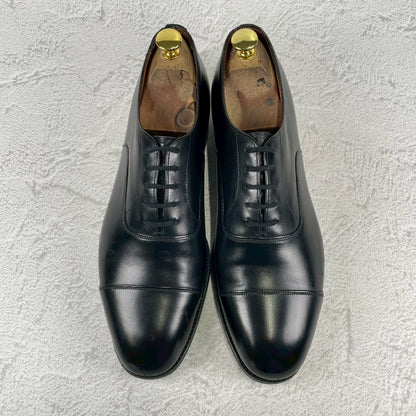 【リフト交換済み】Church's チャーチ CONSUL コンサル 73ラスト ストレート 内羽根 黒 ブラック UK9.0F / 27.5cm【W3483】
