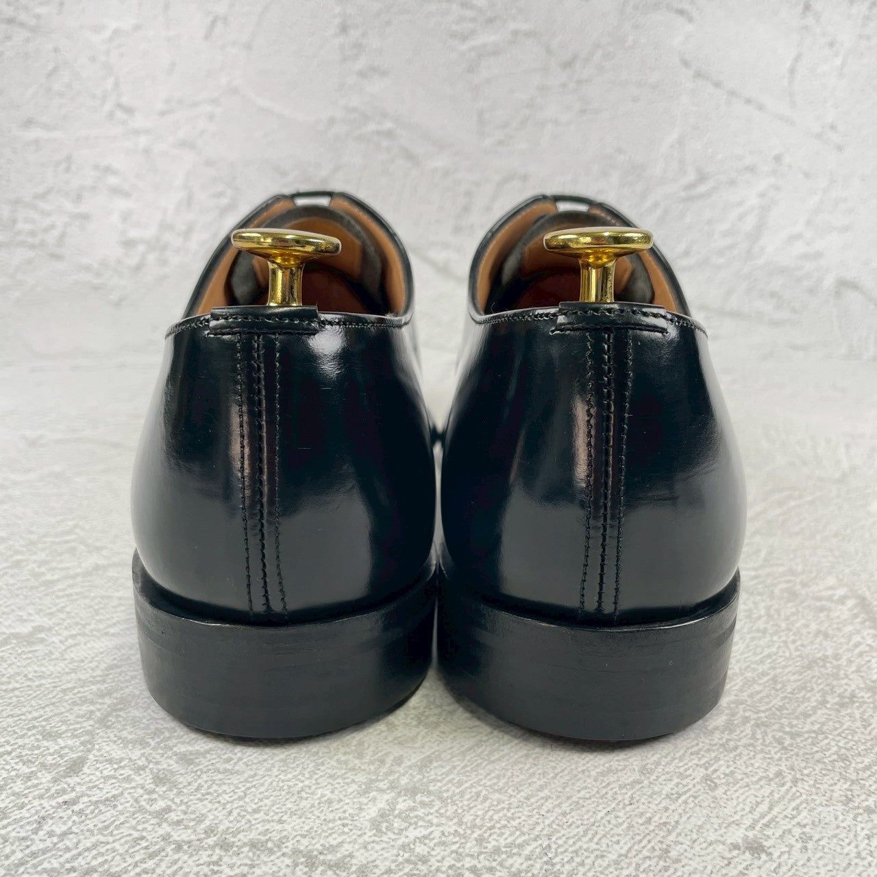 【美品】Church's チャーチ CONSUL コンサル ストレート 内羽根 ポリッシュドバインダーカーフ 黒 ブラック UK6 / 24.5cm【W3487】