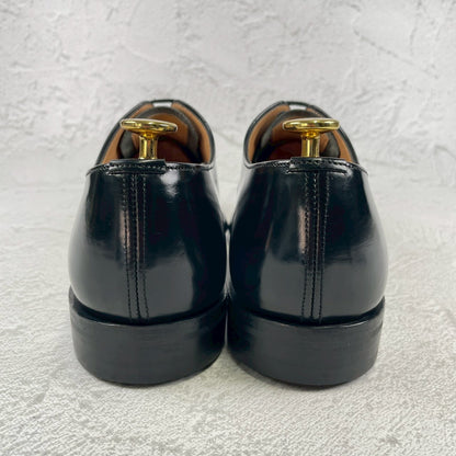 【美品】Church's チャーチ CONSUL コンサル ストレート 内羽根 ポリッシュドバインダーカーフ 黒 ブラック UK6 / 24.5cm【W3487】