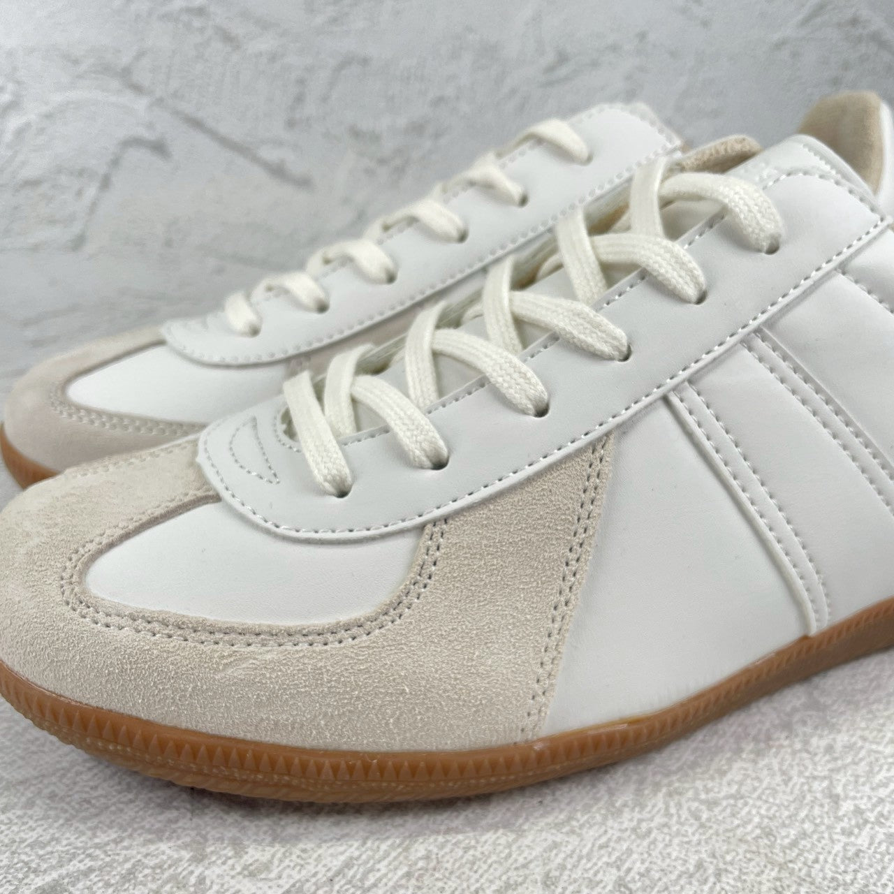 【新品】GERMAN TRAINER ジャーマントレーナー ドイツ軍タイプ BW TYPE TRAINING SHOES ドイツBWタイプ トレーニングシューズ 白 ホワイト 27cm【W3495】