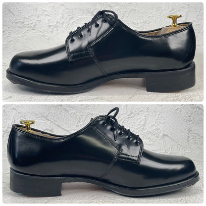 【デッドストック 極美品】CZECH MILITARY &nbsp;Prabos チェコ軍 (プラボス社) OFFICER DRESS SHOES オフィサードレスシューズ プレーン 外羽根 黒 ブラック 29.0cm【W3492】