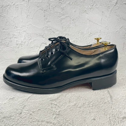 【デッドストック 極美品】CZECH MILITARY &nbsp;Prabos チェコ軍 (プラボス社) OFFICER DRESS SHOES オフィサードレスシューズ プレーン 外羽根 黒 ブラック 29.0cm【W3492】