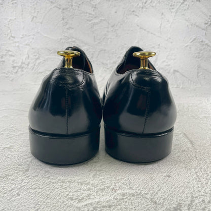 BRITISH MILITARY イギリス軍 OFFICER DRESS SHOES オフィサー ドレスシューズ ストレート 内羽根 ガラスレザー 黒 ブラック UK9 / 27.5cm相当【W3491】