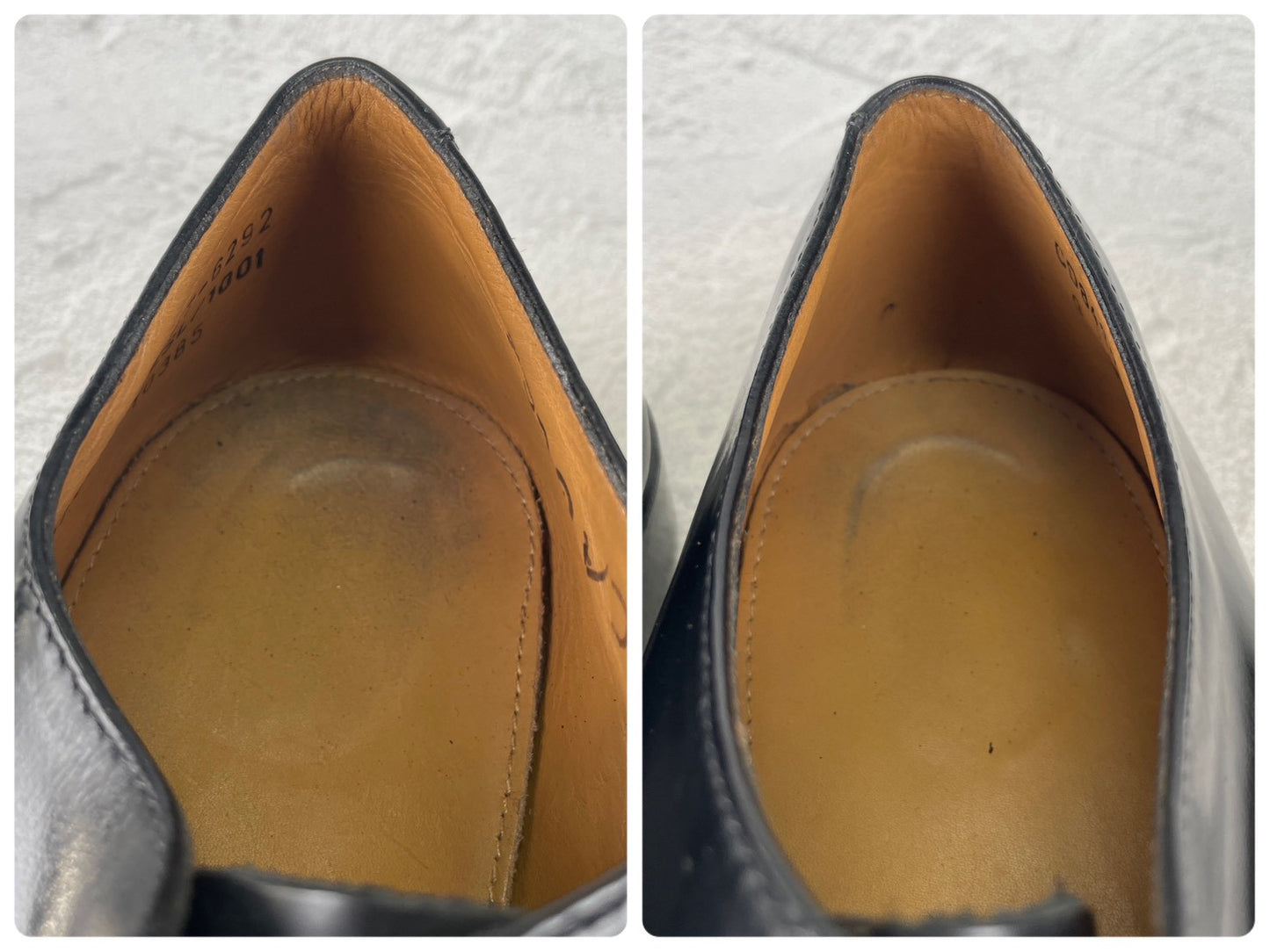 BRITISH MILITARY イギリス軍 OFFICER DRESS SHOES オフィサー ドレスシューズ ストレート 内羽根 ガラスレザー 黒 ブラック UK9 / 27.5cm相当【W3491-UK9】