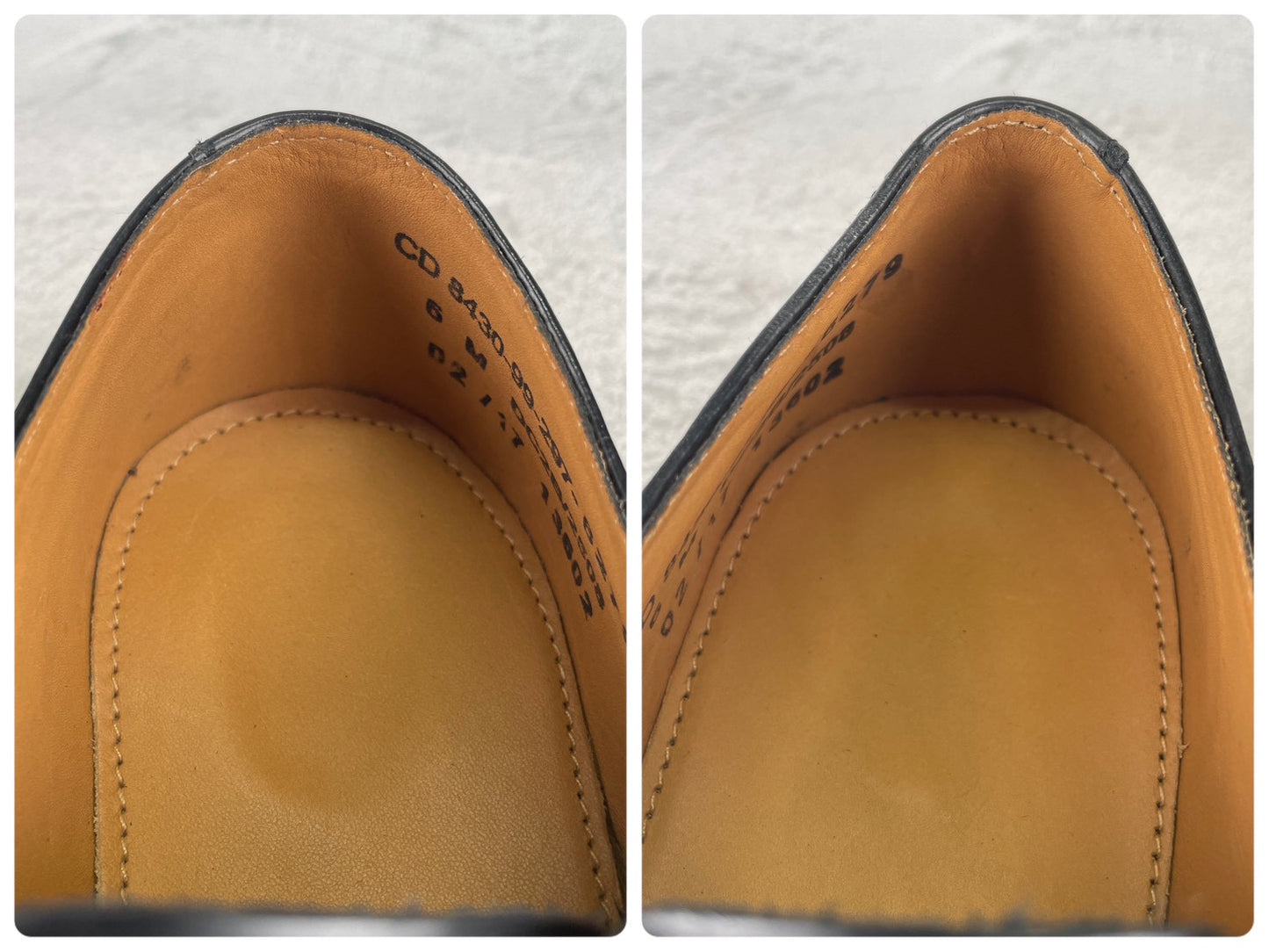 【デッドストック 未使用】BRITISH MILITARY イギリス軍 OFFICER DRESS SHOES オフィサー ドレスシューズ ストレート 内羽根 ガラスレザー 黒 ブラック UK6 / 24.5cm相当【W3491-UK6】