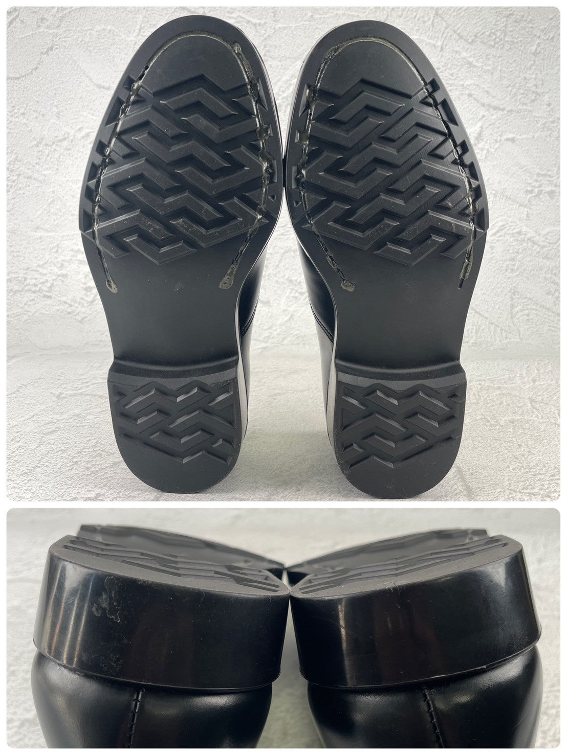【デッドストック 未使用】BRITISH MILITARY イギリス軍 OFFICER DRESS SHOES オフィサー ドレスシューズ ストレート 内羽根 ガラスレザー 黒 ブラック UK6 / 24.5cm相当【W3491-UK6】