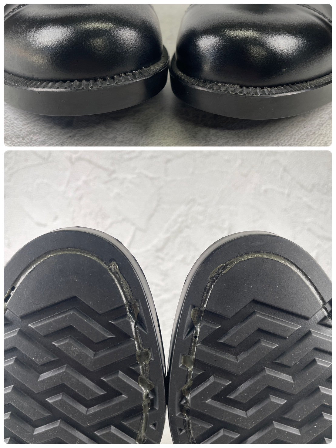 【デッドストック 未使用】BRITISH MILITARY イギリス軍 OFFICER DRESS SHOES オフィサー ドレスシューズ ストレート 内羽根 ガラスレザー 黒 ブラック UK6 / 24.5cm相当【W3491-UK6】