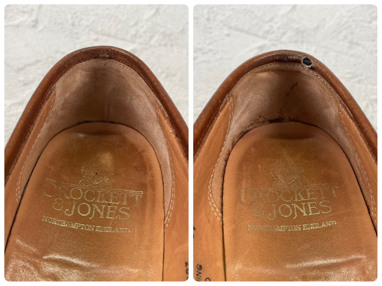 【リフト交換済み】CROCKETT&JONES クロケットアンドジョーンズ Boston2 ボストン2 ハーフサドル コインローファー シティソール 濃茶 / ブラウンUK5.5 / 24.0cm【W3498】