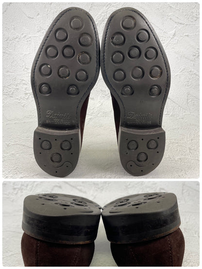 Berwick1707 バーウィック 4951 タッセルローファー スエード ダイナイトソール 濃茶 ブラウンUK6 / 25.0cm【Ｗ3500】