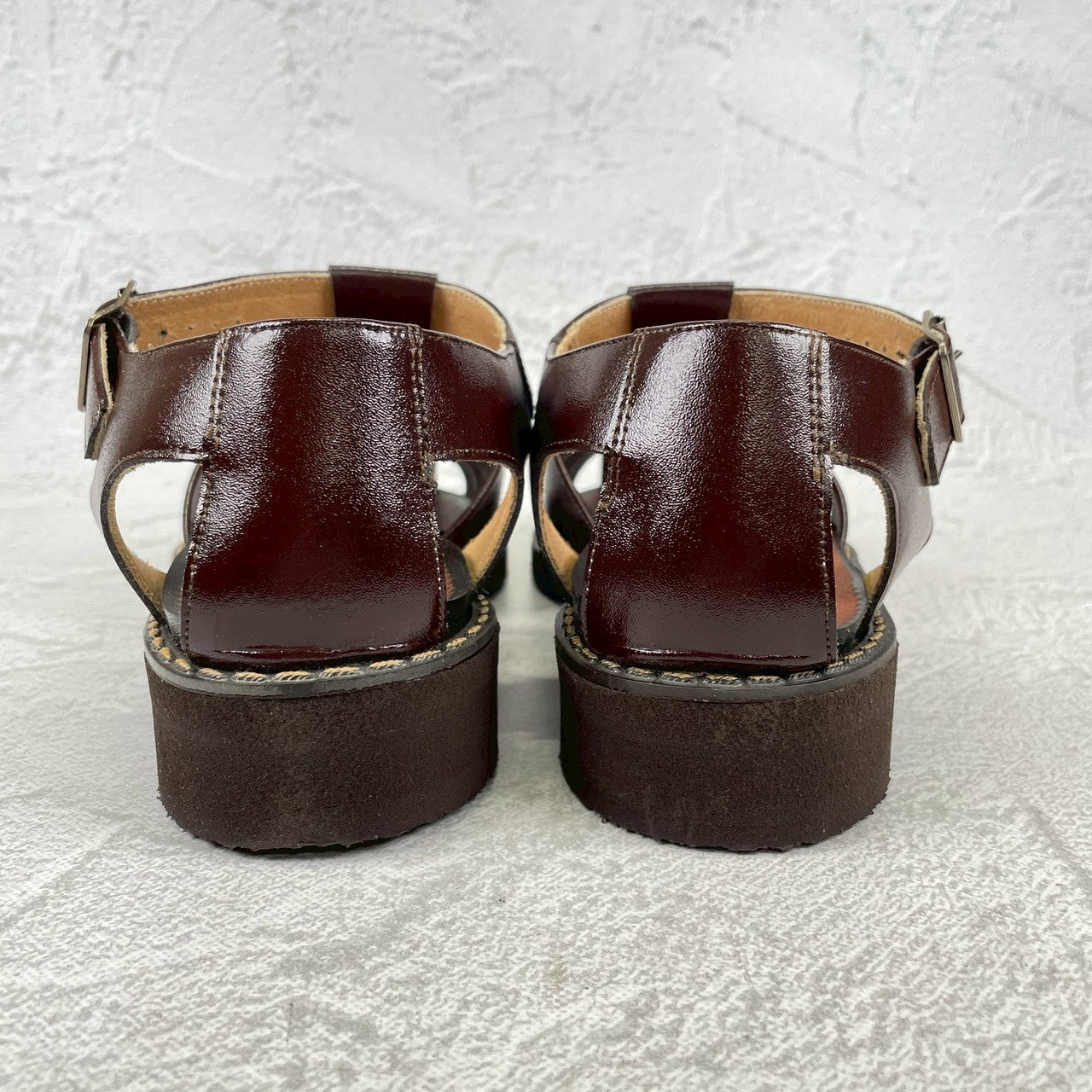 【デッドストック】CZECH ARMY チェコ軍（Svit製）GURKHA SANDALS グルカサンダル 濃茶 ダークブラウン 25.0cm【W3497】