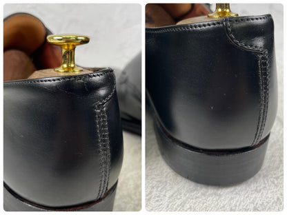 【美品・染め替え】CROCKETT&JONES クロケットアンドジョーンズ Double Monk Strap ダブルモンク ストレート ハンドグレード 黒 ブラック UK8 / 26.5cm【Ｗ3509】