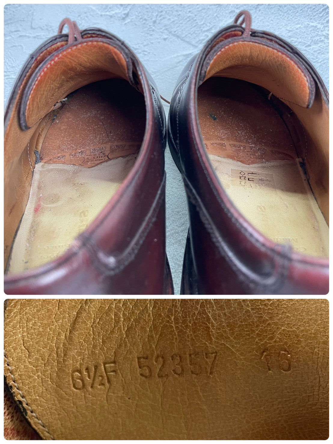 PARABOOT パラブーツ CHAMBORD シャンボード Uチップ 外羽根 茶 ブラウン（赤みあり） UK6.5 / 25.0cm【Ｗ3508】