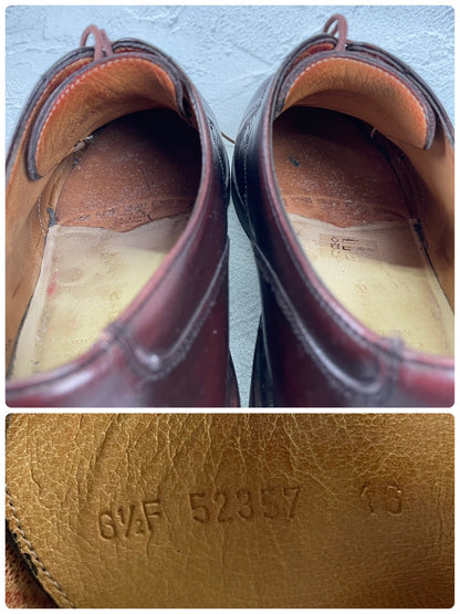 PARABOOT パラブーツ CHAMBORD シャンボード Uチップ 外羽根 茶 ブラウン（赤みあり） UK6.5 / 25.0cm【Ｗ3508】