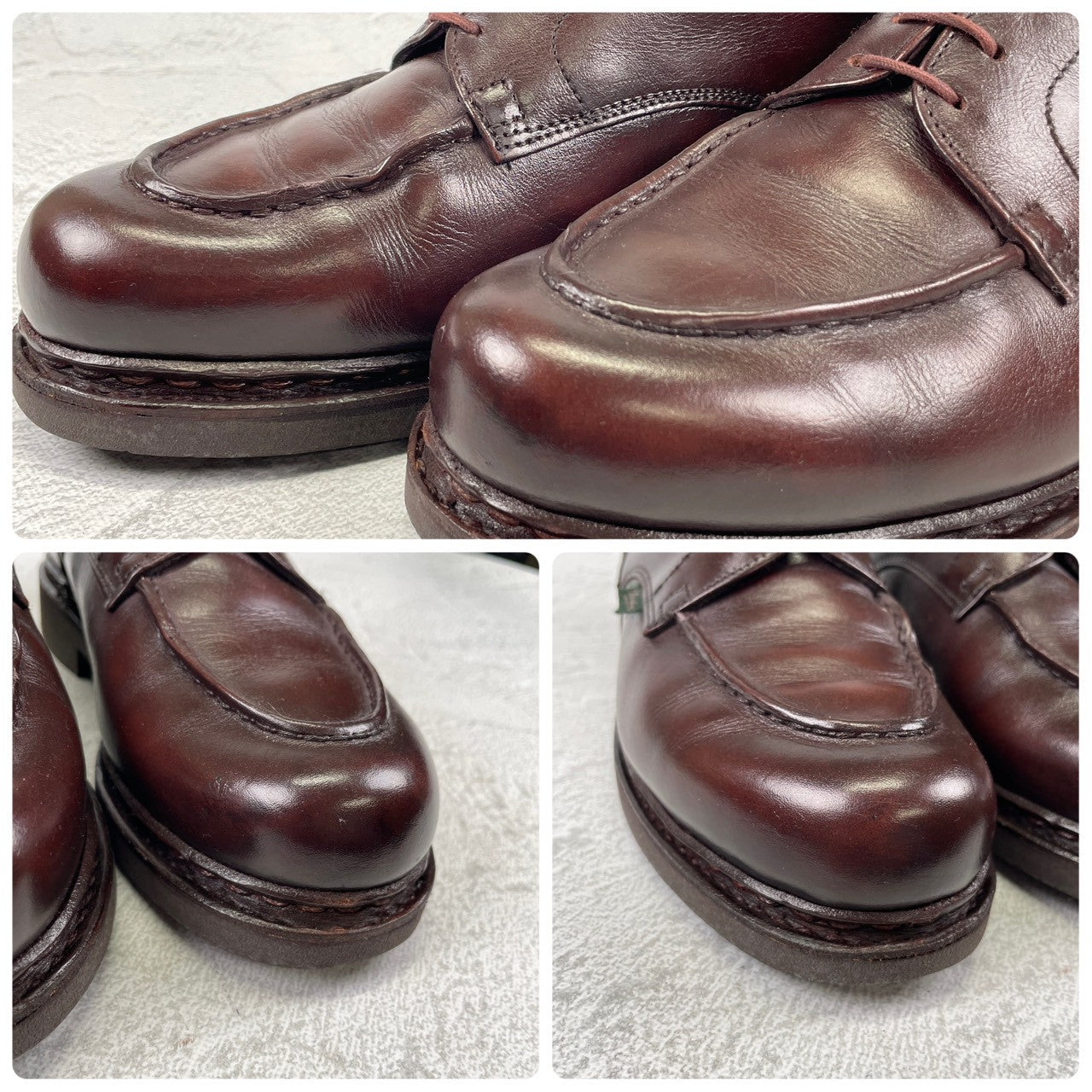 PARABOOT パラブーツ CHAMBORD シャンボード Uチップ 外羽根 茶 ブラウン（赤みあり） UK6.5 / 25.0cm【Ｗ3508】