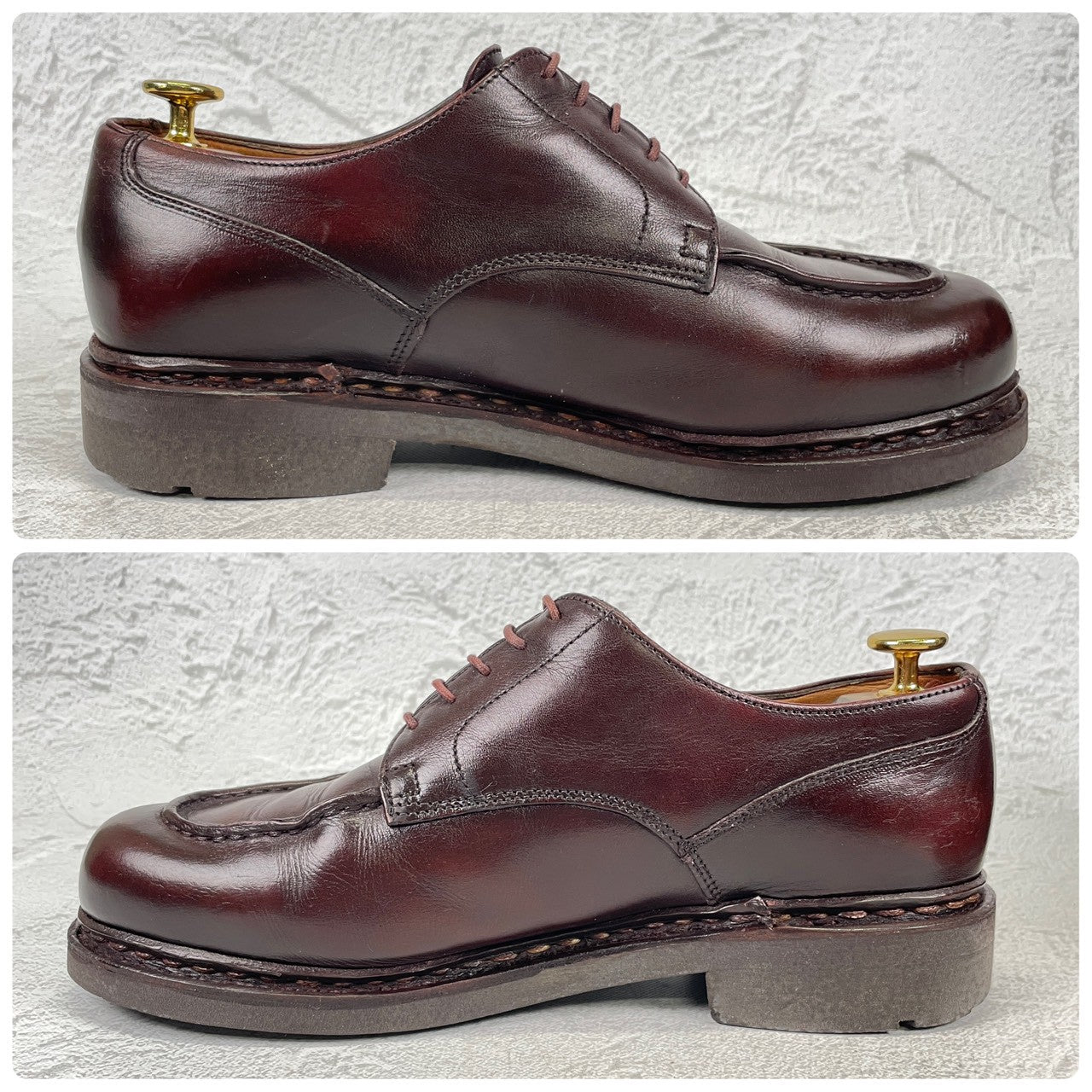 PARABOOT パラブーツ CHAMBORD シャンボード Uチップ 外羽根 茶 ブラウン（赤みあり） UK6.5 / 25.0cm【Ｗ3508】