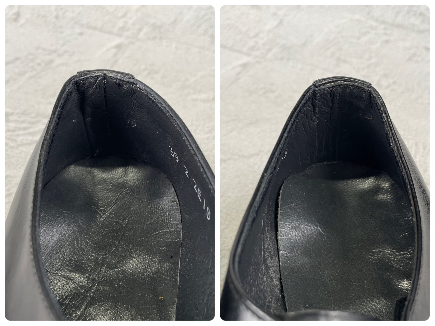 【デッドストック】ITALIAN ARMY イタリア軍 OFFICER SHOES オフィサーシューズ プレーン 外羽根 3アイレット 黒 ブラック 39 / 24.5cm 〜 25.0cm【W3504】