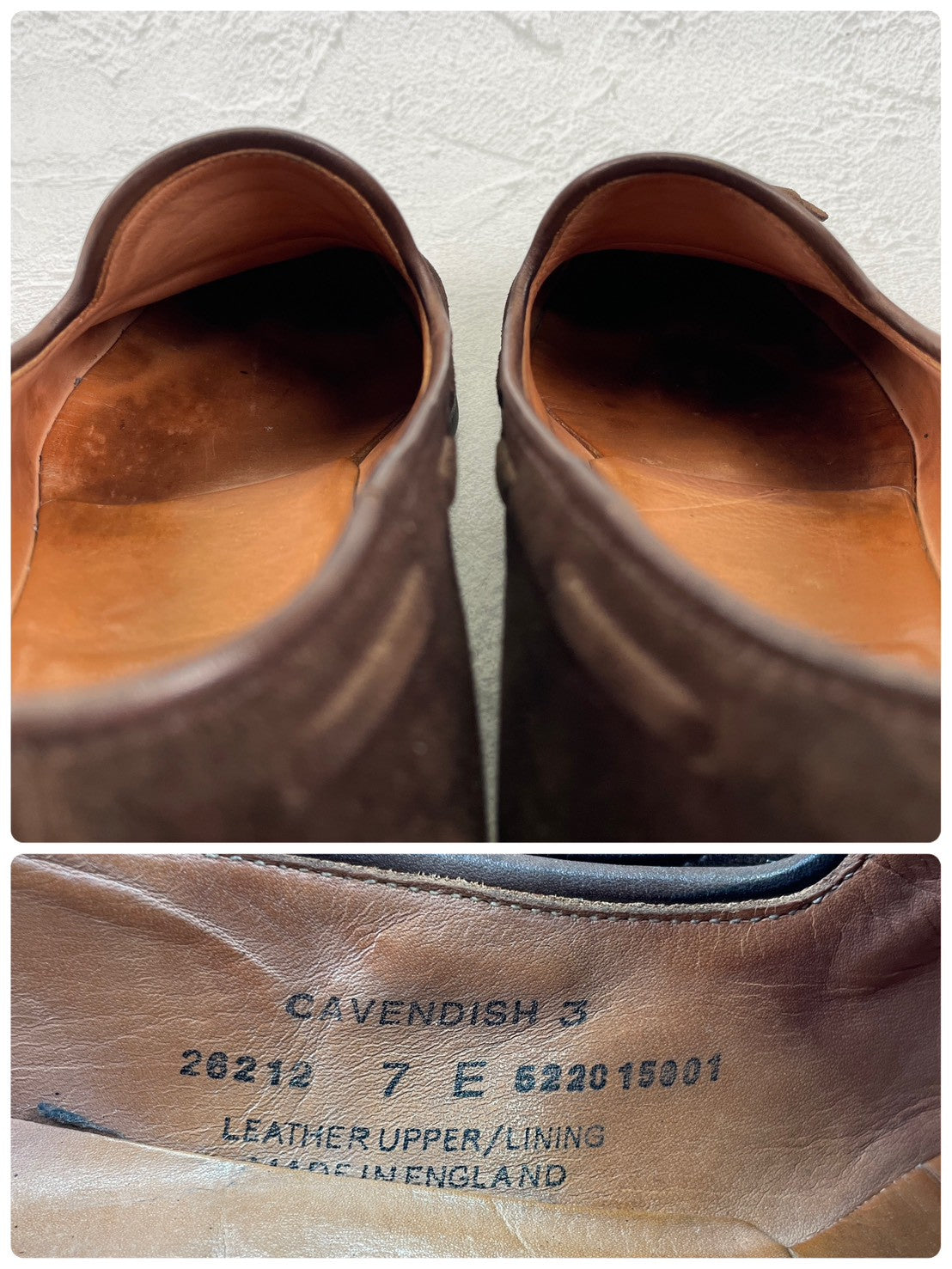 【良品】CROCKETT&JONES クロケットアンドジョーンズ Cavendish3 キャベンディッシュ3 タッセルローファー スエード シティソール 濃茶 ブラウン UK7 / 25.5cm【Ｗ3502】
