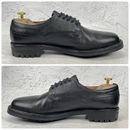 【美品】JOSEPH CHEANEY&SONS ジョセフチーニーアンドサンズ CAIRNGORM 2R ケンゴン ストレート 外羽根 グレインレザー コマンドソール 黒 ブラック UK9.5 / 28.0cm【W3511】