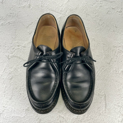【良品】Paraboot パラブーツ MICHAEL ミカエル チロリアンシューズ リスレザー 黒 ブラック EU39.5 / 24.5cm【W3530】