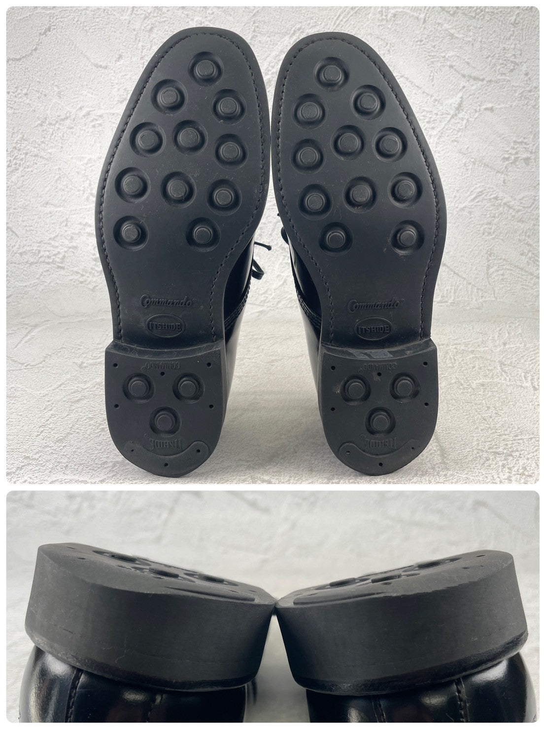 【美品】SANDERS サンダース 1137 APRON DERBY BROAD ARROW ブロードアローエプロンダービー Uチップ 外羽根 黒 ブラック UK5.5 / 24.5cm【W3529】