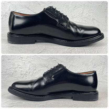 【美品】Church's チャーチ SHANNON シャノン プレーン 外羽根 ポリッシュドバインダーカーフ 黒 ブラック UK36 / 23.0cm【W3528】