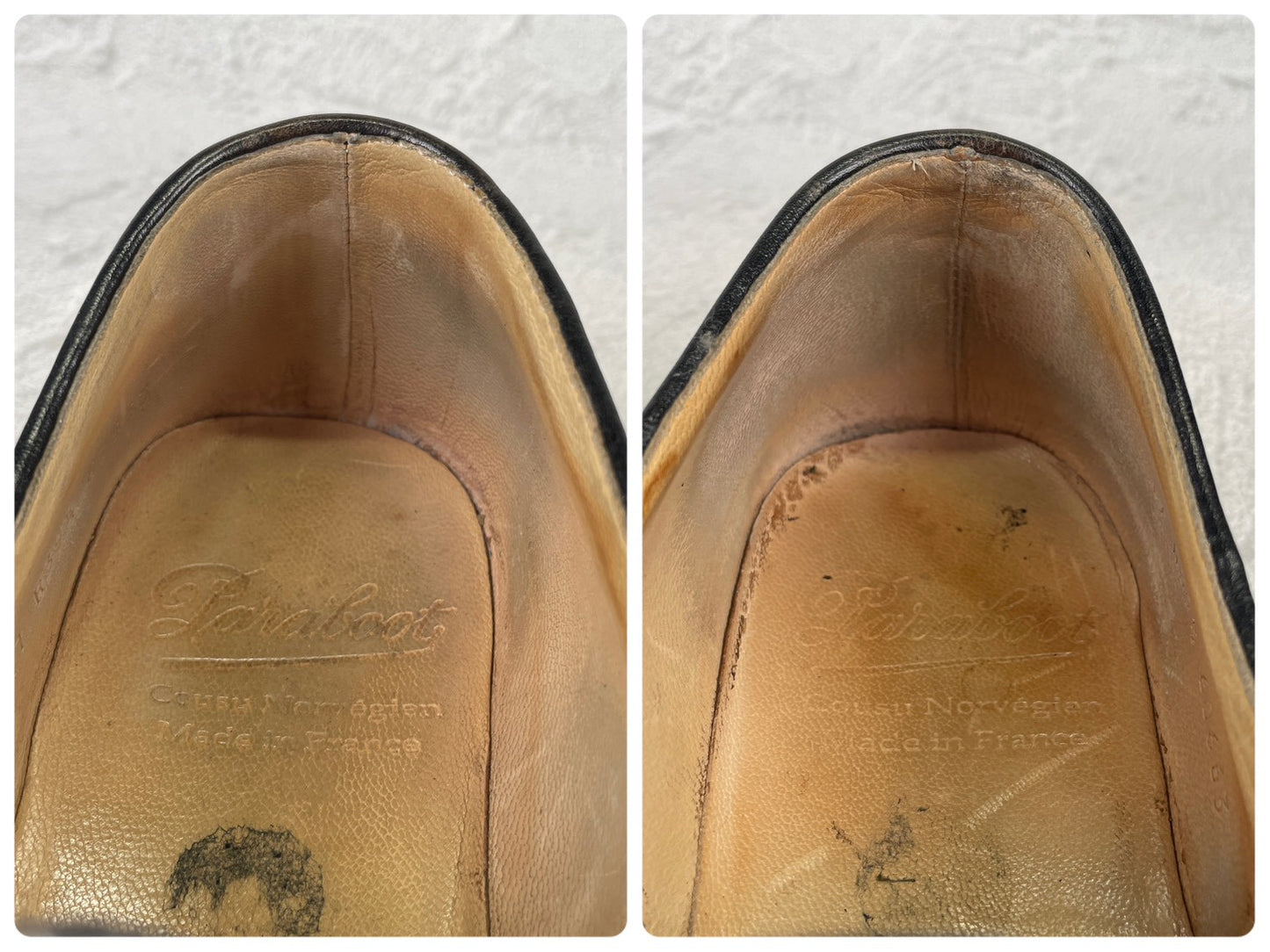 【良品】Paraboot パラブーツ MICHAEL ミカエル チロリアンシューズ リスレザー 黒 ブラック EU39.5 / 24.5cm【W3530】