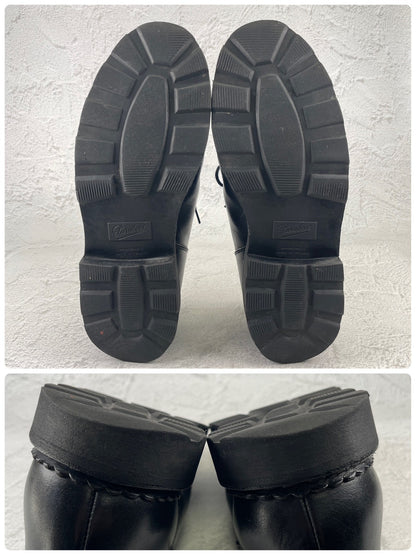 【良品】Paraboot パラブーツ MICHAEL ミカエル チロリアンシューズ リスレザー 黒 ブラック EU39.5 / 24.5cm【W3530】