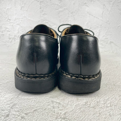 【良品】Paraboot パラブーツ MICHAEL ミカエル チロリアンシューズ リスレザー 黒 ブラック EU39.5 / 24.5cm【W3530】