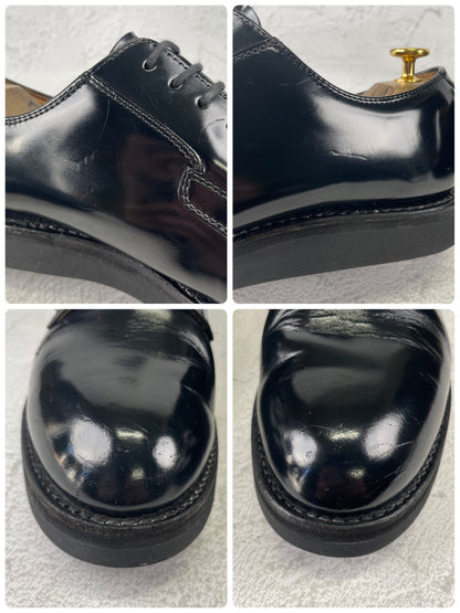 【オールソール済み】DANNER ダナー POSTMAN SHOES ポストマンシューズ プレーン 外羽根 黒 ブラック D4300 US9 / 27.0cm【W3538】