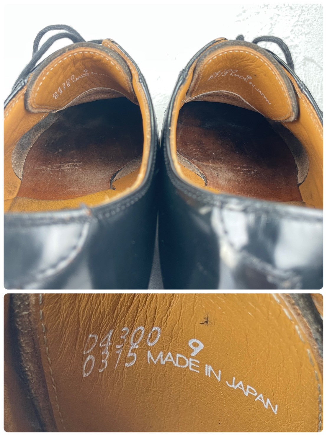 【オールソール済み】DANNER ダナー POSTMAN SHOES ポストマンシューズ プレーン 外羽根 黒 ブラック D4300 US9 / 27.0cm【W3538】