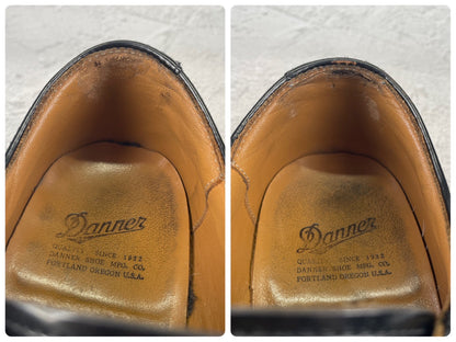 【オールソール済み】DANNER ダナー POSTMAN SHOES ポストマンシューズ プレーン 外羽根 黒 ブラック D4300 US9 / 27.0cm【W3538】